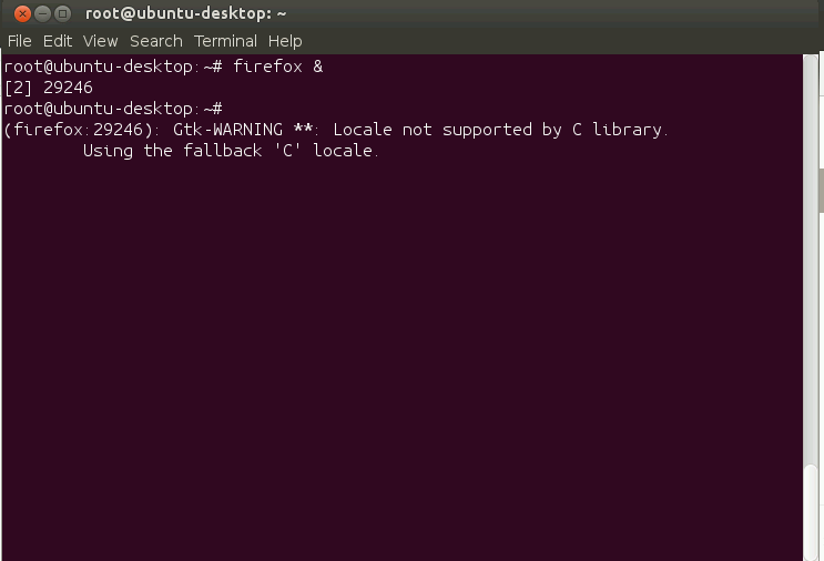 firefox is not working on vnc server on ubuntu